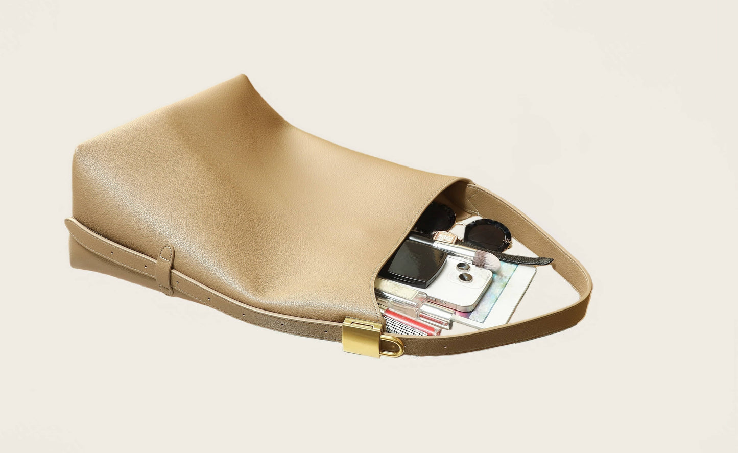 Minimalist Leather for Women – Elegant Ivory Tote