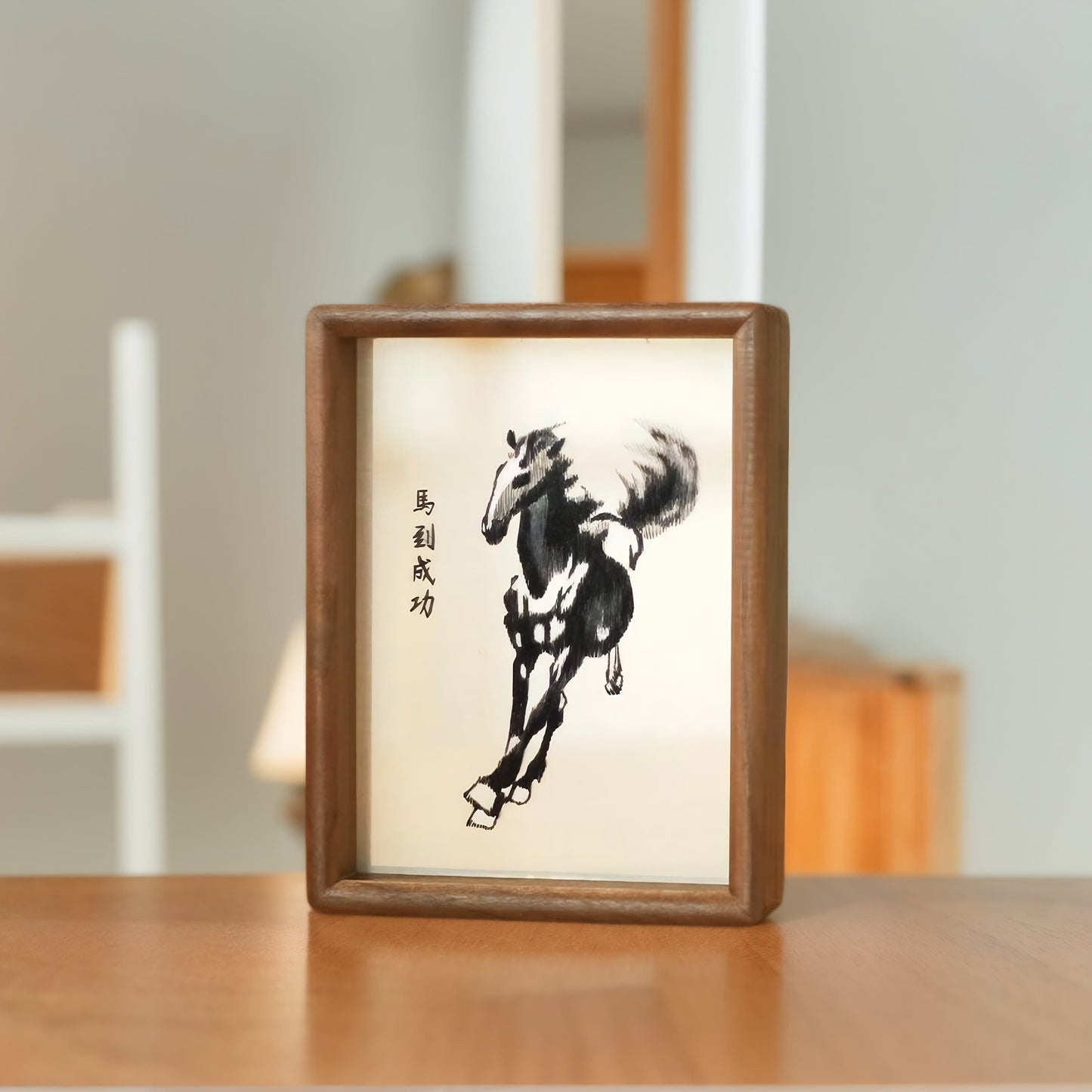 Chinese Double-Sided Embroidery Panda Wall Art - Handstitched Xiang Embroidery on Walnut Wood, Glass-Free Display, Asian Home Decor Gift