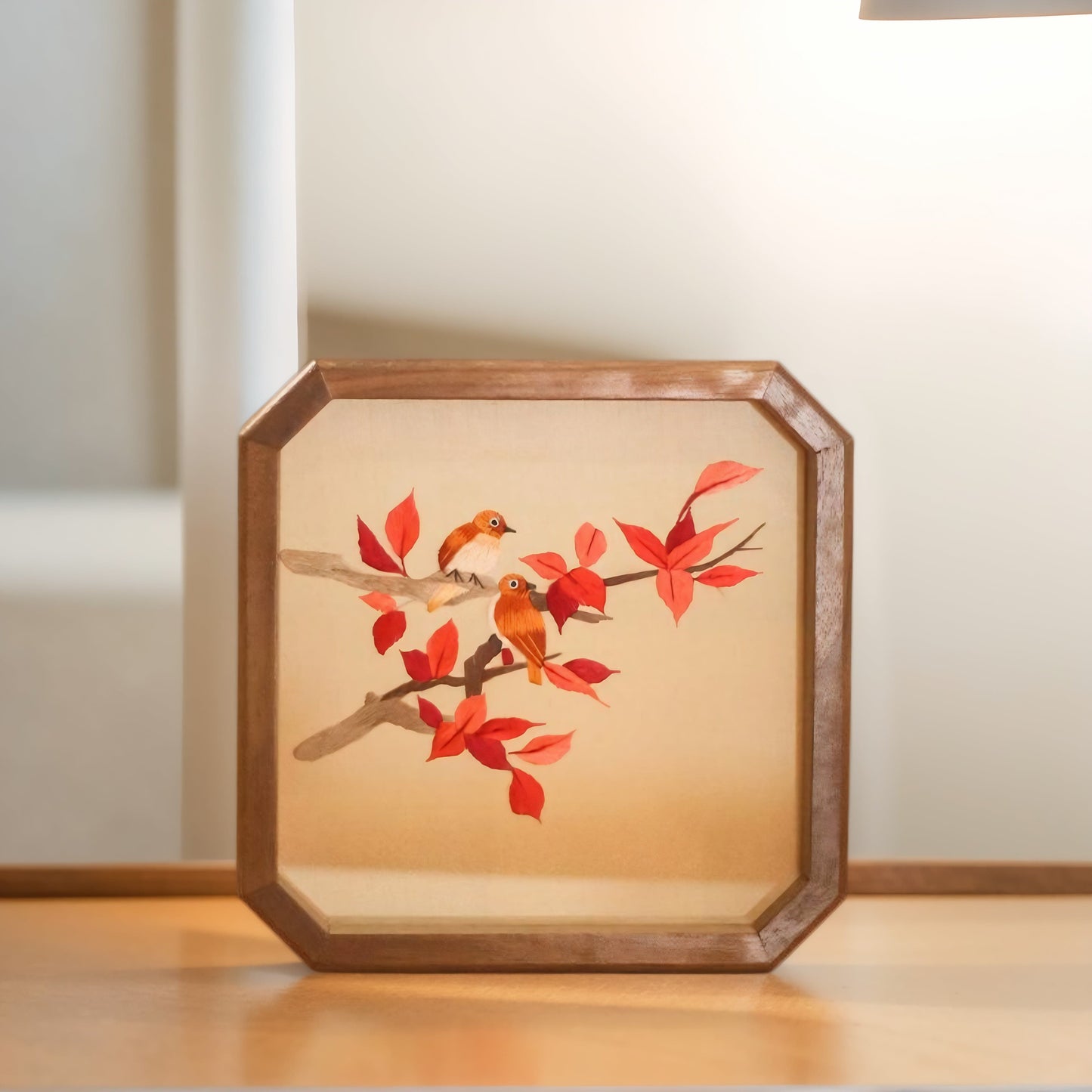 Chinese Double-Sided Embroidery Panda Wall Art - Handstitched Xiang Embroidery on Walnut Wood, Glass-Free Display, Asian Home Decor Gift