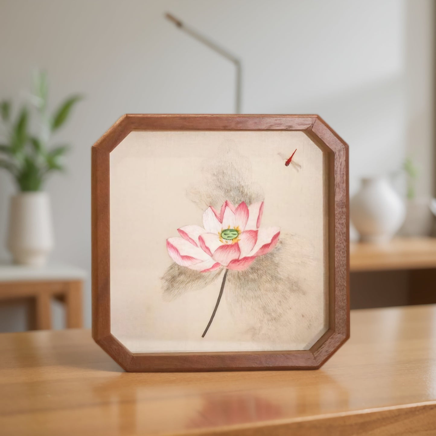 Chinese Double-Sided Embroidery Panda Wall Art - Handstitched Xiang Embroidery on Walnut Wood, Glass-Free Display, Asian Home Decor Gift