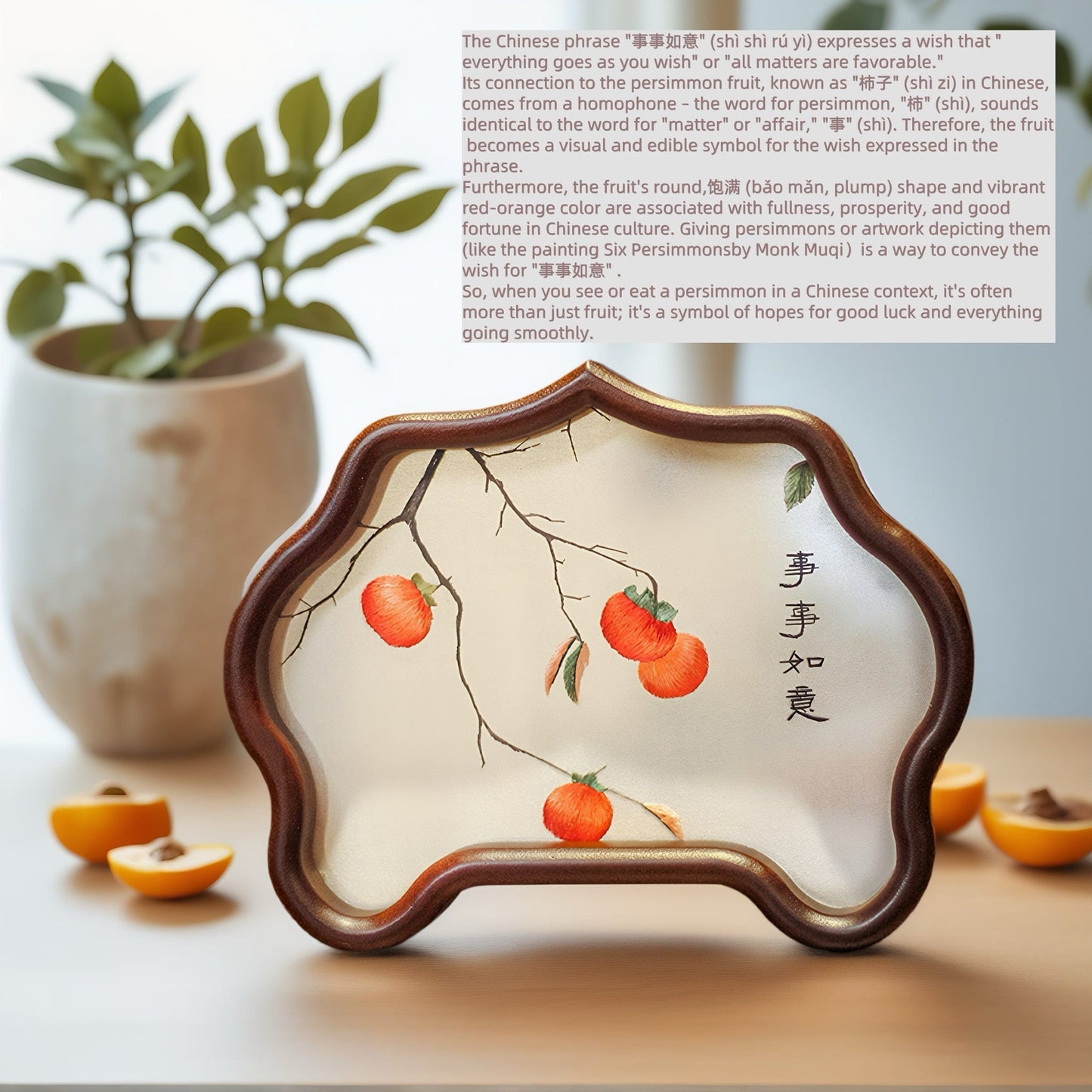 Double-Sided Art Ornament - Handmade Xiang Embroidery Display with Auspicious Birds & Flowers, Meticulous Needlework Home Decor