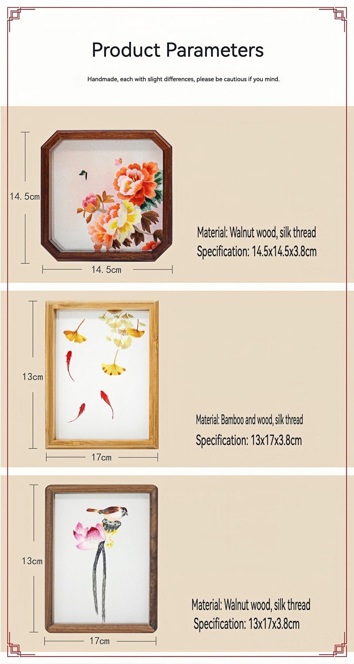 Chinese Double-Sided Embroidery Panda Wall Art - Handstitched Xiang Embroidery on Walnut Wood, Glass-Free Display, Asian Home Decor Gift