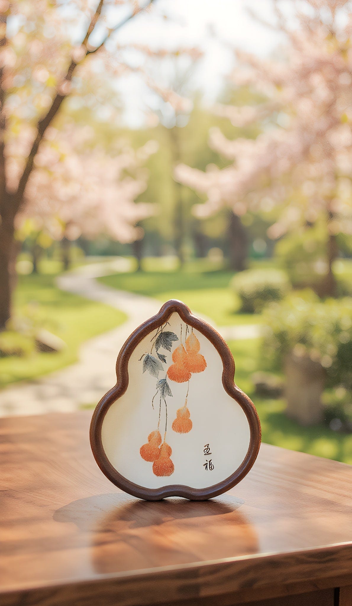 Double-Sided Art Ornament - Handmade Xiang Embroidery Display with Auspicious Birds & Flowers, Meticulous Needlework Home Decor