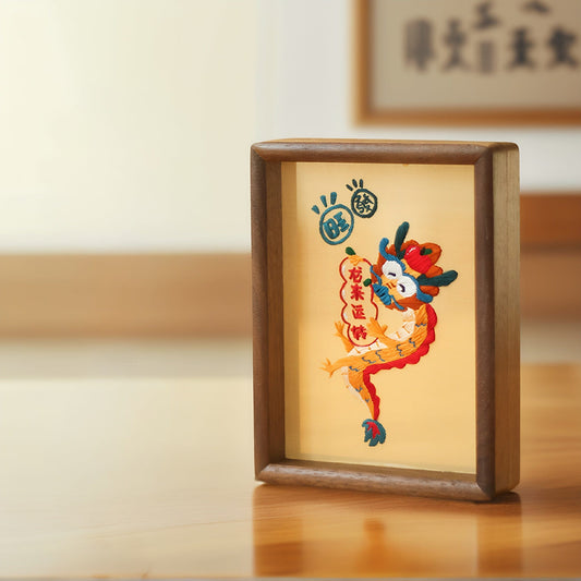 Chinese Double-Sided Embroidery Panda Wall Art - Handstitched Xiang Embroidery on Walnut Wood, Glass-Free Display, Asian Home Decor Gift