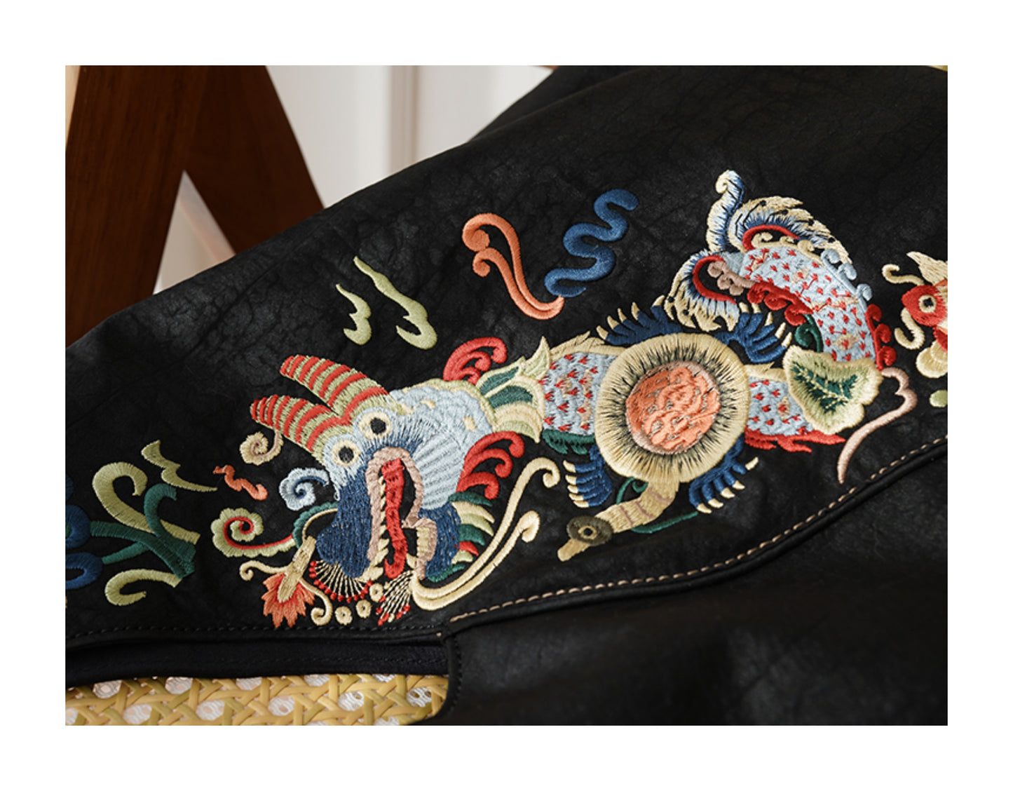 Dragon-Koi Gambiered Canton Gauze Bag