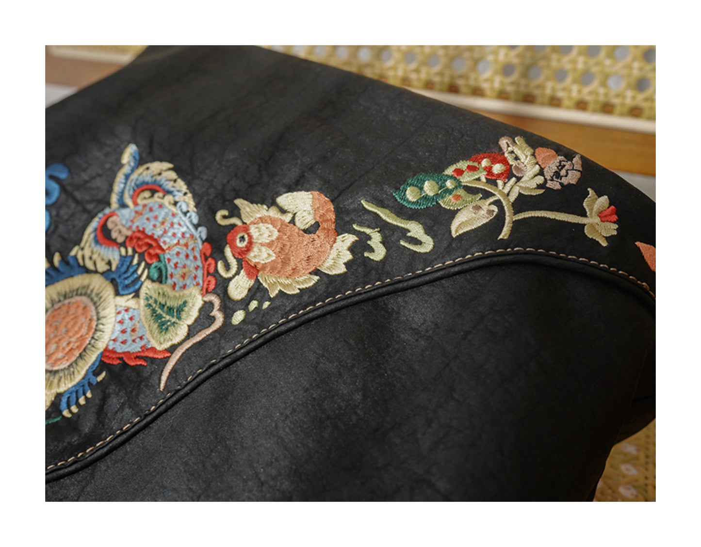 Dragon-Koi Gambiered Canton Gauze Bag