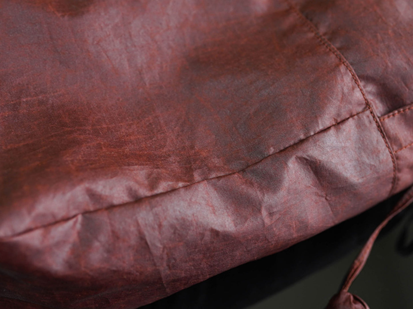 Gambiered Canton Gauze "Tortoise-Crackle" Lotus Leaf Drawstring Bag