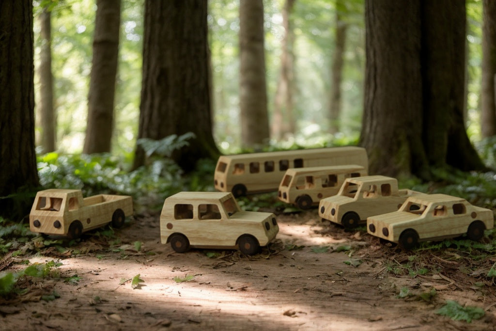 Artisan-Crafted Ash & Walnut  Cars-Natural Beeswax-Finished Solid Wood Dashboard Decor, Eco-Friendly Vehicle Interior Accessory with Scratch-Resistant