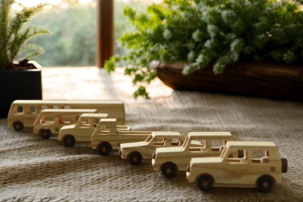 Artisan-Crafted Ash & Walnut  Car-Natural Beeswax-Finished Solid Wood Dashboard Decor, Eco-Friendly Vehicle Interior Accessory with Scratch-Resistant