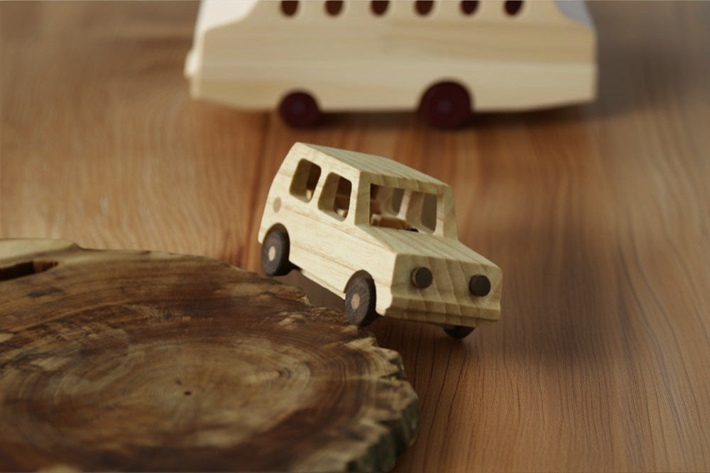 Natural Beeswax-Finished Solid Wood Dashboard Decor, Eco-Friendly Vehicle Interior Accessory with Scratch-Resistant Protection