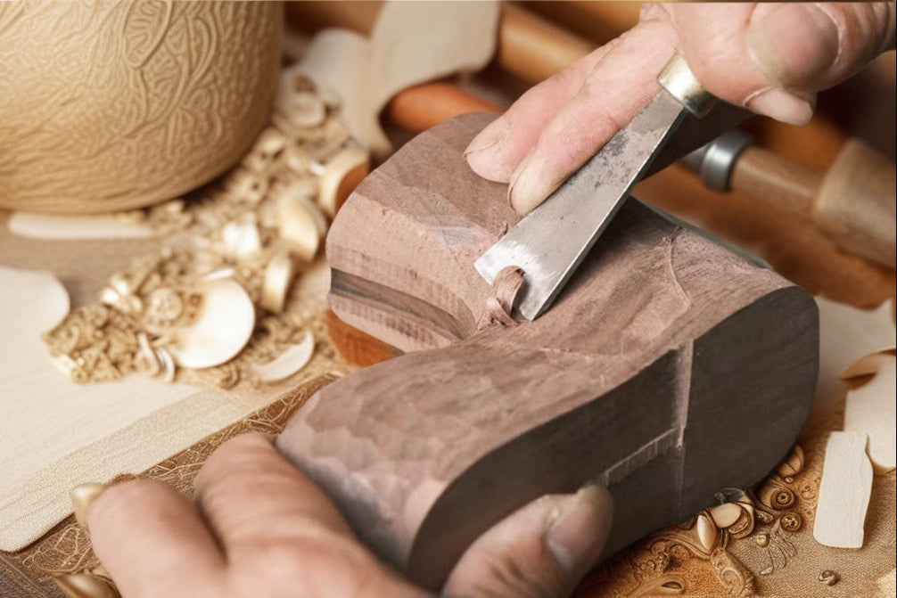 Crafted with meticulous artistry, this ​hand-carved shoe-shaped pen holder​ blends whimsical design with functional elegance. Made from sustainably sourced solid wood and finished with a non-toxic beeswax coating, it offers a ​scratch-resistant surface​ while maintaining eco-friendly integrity.
