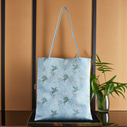 Dream Pegasus Shoulder Bag - New Chinese Style Song Brocade Silk Underarm Purse, Elegant Oriental Crossbody Bag for Women