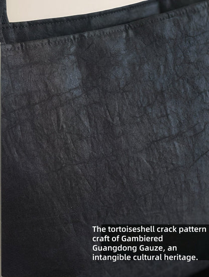 Auspicious Red Persimmon Xiangyunsha silk Tote