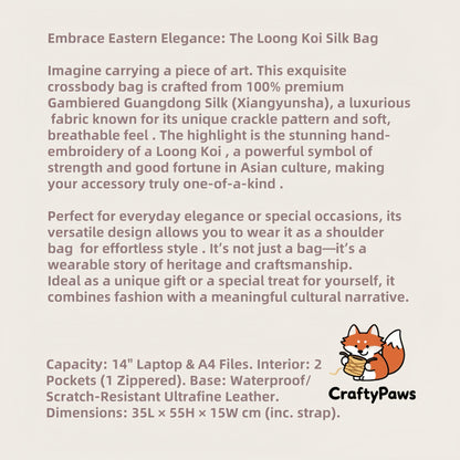 Loong Li Xiangyunsha Hand-Embroidered Story Tote
