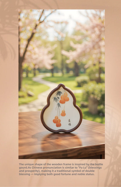 Double-Sided Art Ornament - Handmade Xiang Embroidery Display with Auspicious Birds & Flowers, Meticulous Needlework Home Decor
