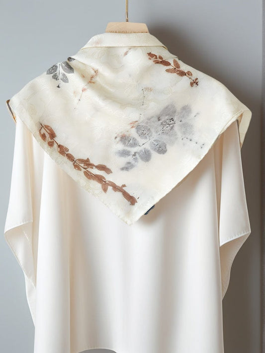 Jiaoluo Mulberry Silk Scarf – Lightweight Breathable Luxury Shawl