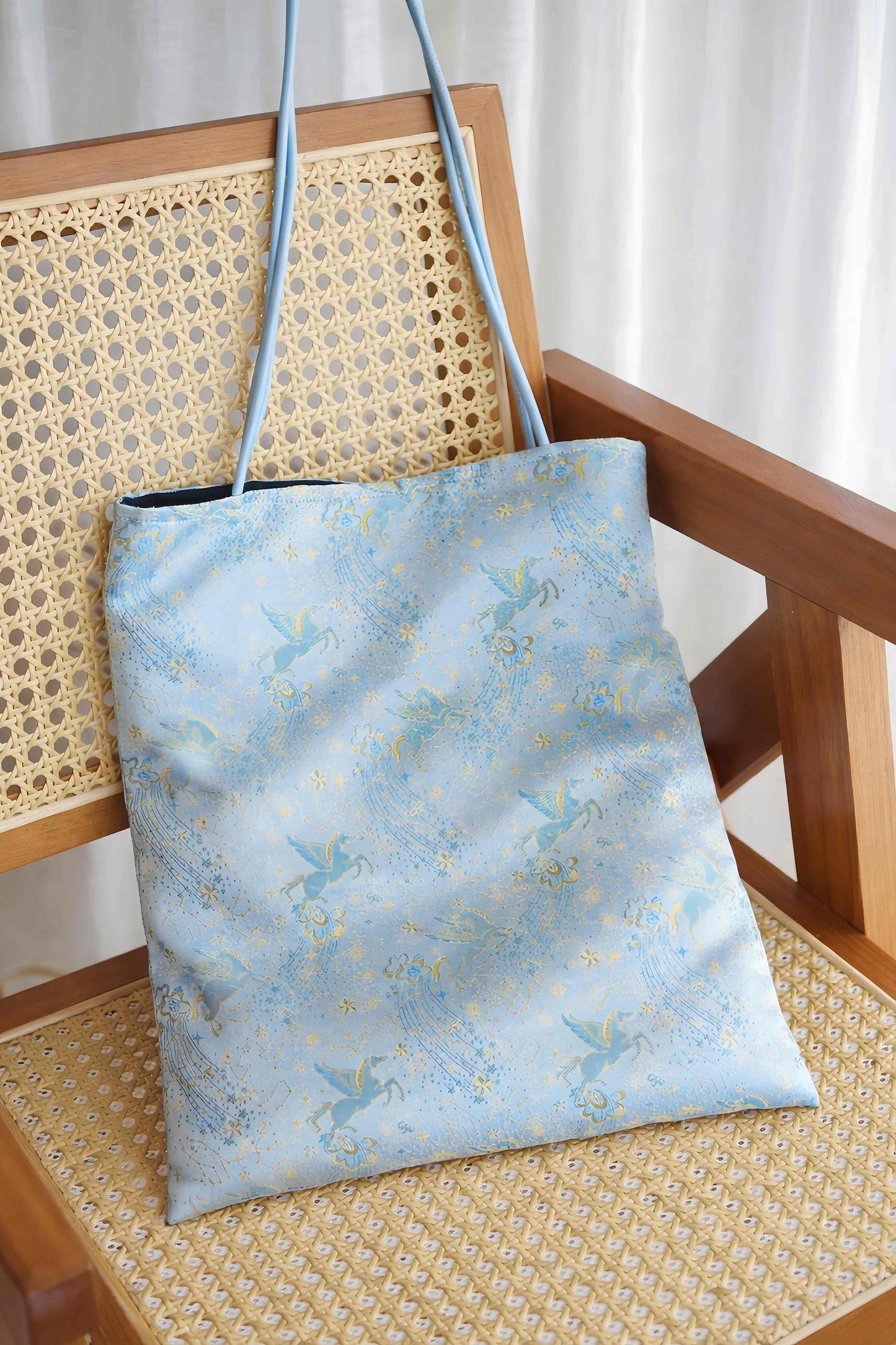 Song Brocade Pegasus Silk Shoulder Bag