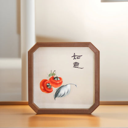Chinese Double-Sided Embroidery Panda Wall Art - Handstitched Xiang Embroidery on Walnut Wood, Glass-Free Display, Asian Home Decor Gift