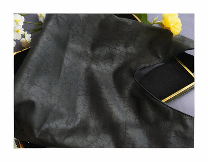 Back view of the Loong Li Xiangyunsha shoulder bag, highlighting its deep and naturally unique texture. The material shimmers with a captivating luster under various lighting conditi.Luxuriously silky​ to the touch, embodying ​elegance and nobility.