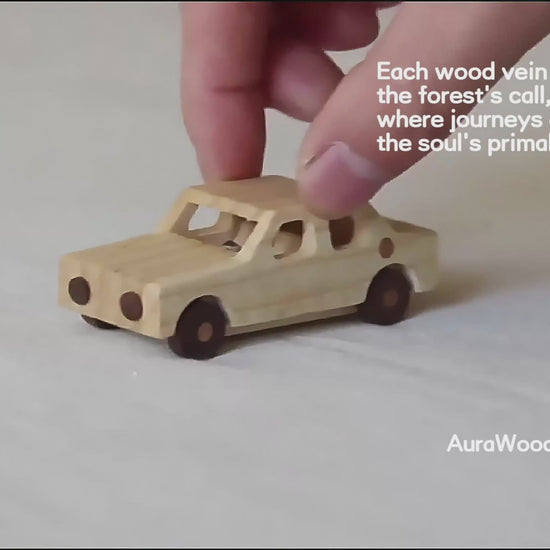 Handmade from premium Ash & Walnut wood, this SUV car ornament features natural beeswax coating for scratch-resistant protection. Ideal eco-friendly interior decor for luxury vehicles or unique gifts for car enthusiasts.